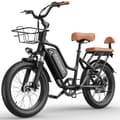 Pikkukuva 1 / 11: KICKWEY LD20 Sähköpyörä Aikuisille 750 W:n Sähköpyörä 48 V:n ja 20 Ah:n Akulla, 20 Tuuman Paksurenkaisella Kaupunki- ja Lähiliikenteen Sähköpyörällä