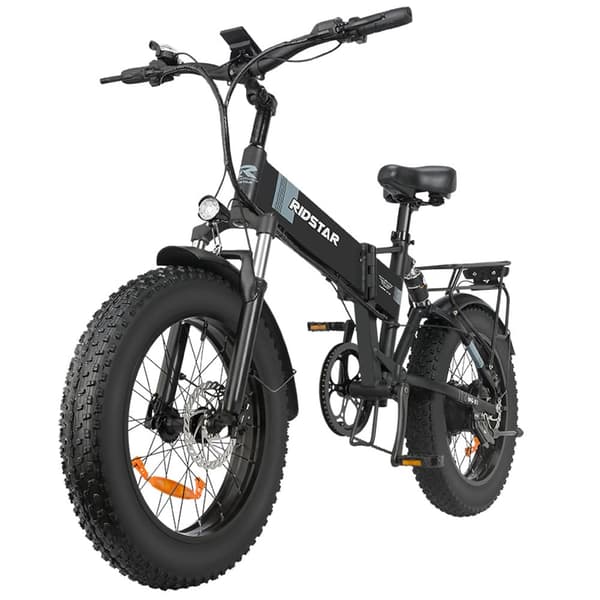 Ridstar H20 Sähköpyörä Aikuisille 1000 W Moottorilla, Taittuvalla Sähköpyörällä, 48 V 14 Ah Akulla Ja 20 Tuuman Paksurenkaisella Sähköpyörällä