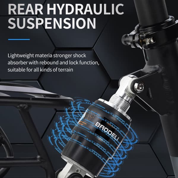 Ridstar H20 Aikuisten Sähköpyörä 1000 W:n Moottoripyörä, Kaupunkisähköpyörä 48 V 14 Ah:n Akulla, Sähköpyörä 20 Tuuman Paksurenkaisella Sähköpyörällä