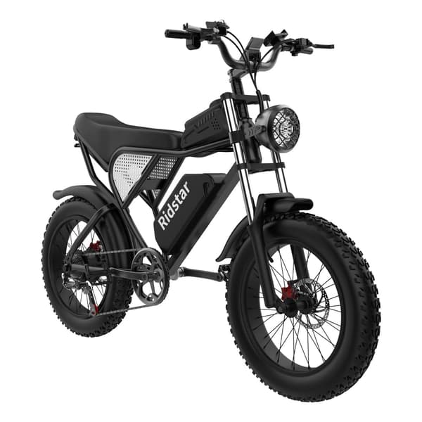 Ridstar Q20 Elcykel För Vuxna 1000W Motor Elcykel 48V20AH Batteri El-Mountainbike 20 Tums Elcykel Med Feta Däck