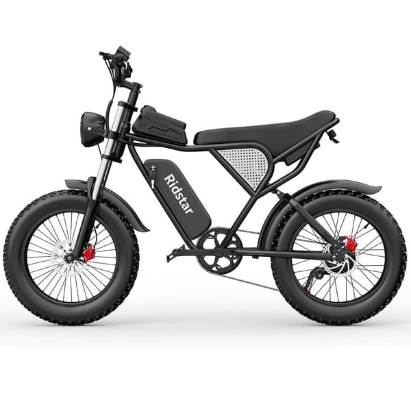 Ridstar Q20 Elcykel För Vuxna 1000W Motor Elcykel 48V20AH Batteri El-Mountainbike 20 Tums Elcykel Med Feta Däck
