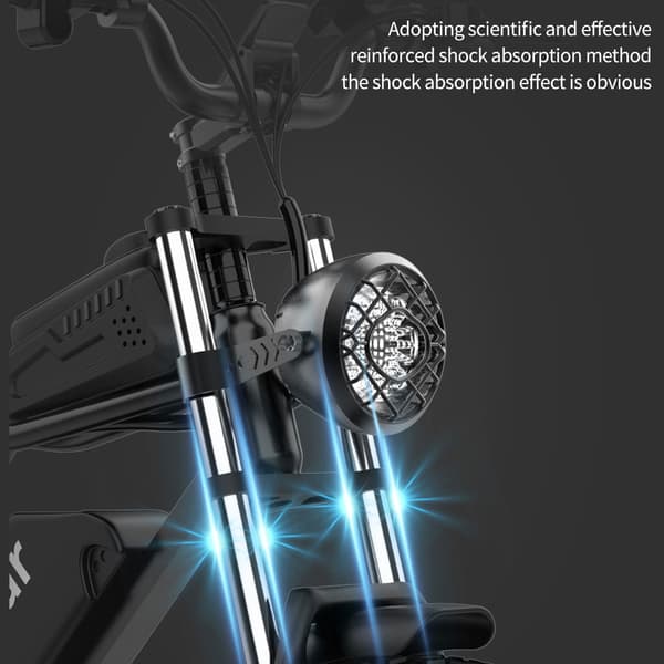 Ridstar Q20 Elcykel För Vuxna 1000W Motor Elcykel 48V20AH Batteri Terrängcykel 20 Tums Elcykel Med Feta Däck