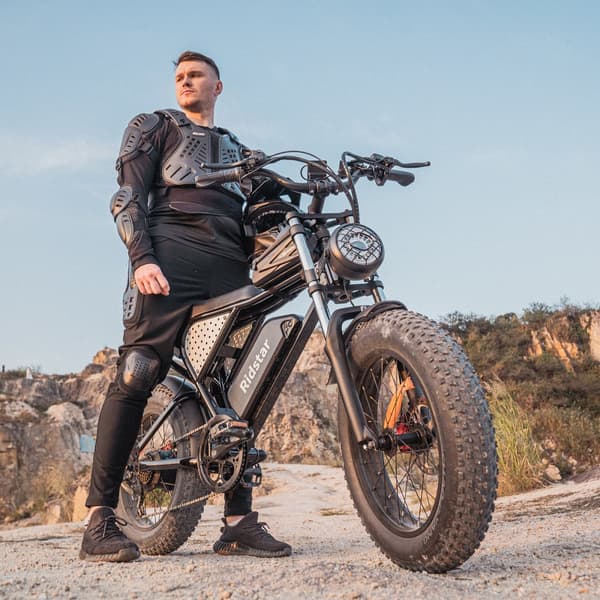 Ridstar Q20 Elcykel För Vuxna 1000W Motor Elcykel 48V20AH Batteri Terrängcykel 20 Tums Elcykel Med Feta Däck