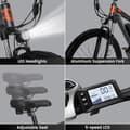 Miniatyrbild 6 av 11: GUNAI GN29 Electric Mountain Cycle 750W Motor Ebike 48V15Ah Batteri Mäns E-Mountain Ebike 29 tum, 21Speed, Mäns elektriska cykel