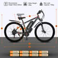 Miniatyrbild 9 av 11: GUNAI GN29 Electric Mountain Cycle 750W Motor Ebike 48V15Ah Batteri Mäns E-Mountain Ebike 29 tum, 21Speed, Mäns elektriska cykel