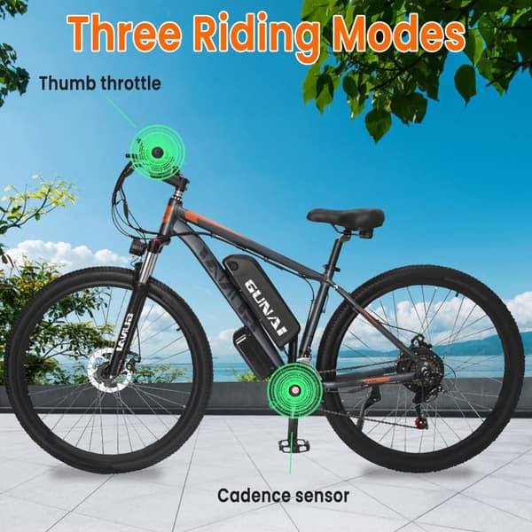 GUNAI GN29 Electric Mountain Cycle 750W Motor Ebike 48V15Ah Batteri Mäns E-Mountain Ebike 29 tum, 21Speed, Mäns elektriska cykel