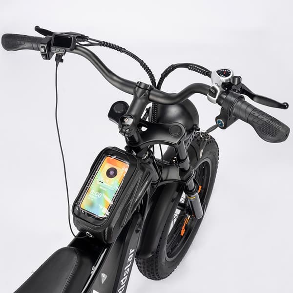Ridstar Q20 Mini Elcykel för Vuxna 500W Motor Elcykel 48V15AH Batteri Elmountainbike 20 Tum Fat Tire Herr Elcykel