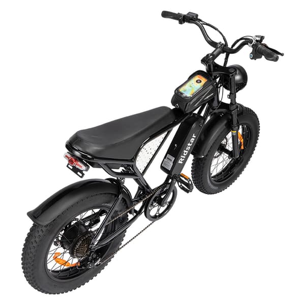 Ridstar Q20 Mini Elcykel för Vuxna 500W Motor Elcykel 48V15AH Batteri El-Mountainbike 20 Tums Feta Däck All Terrain Elcykel