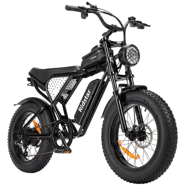 Ridstar Q20 Mini Elcykel för Vuxna 500W Motor Elcykel 48V15AH Batteri El-Mountainbike 20 Tums Feta Däck All Terrain Elcykel