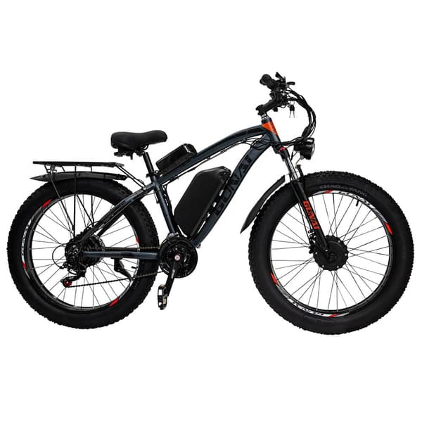 GUNAI GN88 48V23Ah Miesten polkupyörä 26 tuuman rasvapyörä Sähköpyörä Mountain Bike 2000W Moottoripyörä Miesten sähköpyörä