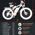 Pikkukuva 11 / 11: GUNAI GN88 48V23Ah Miesten polkupyörä 26 tuuman rasvapyörä Sähköpyörä Mountain Bike 2000W Moottoripyörä Miesten sähköpyörä