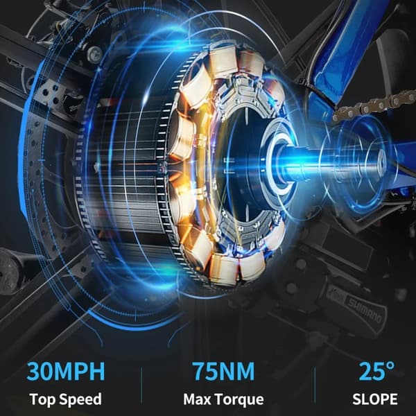 Ridstar MN-20 Elcykel För Vuxna 1000W Motor 48V15AH Batteri Elcykel För Kvinnor 20 Tum Elcykel För Stadscyklar Med Feta Däck