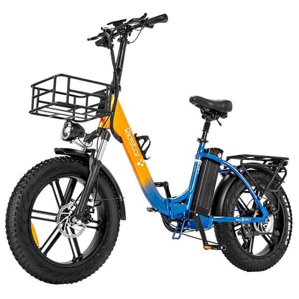 Ridstar MN-20 Elcykel För Vuxna 1000W Motor 48V15AH Batteri Elcykel För Kvinnor 20 Tum Elcykel För Stadscyklar Med Feta Däck