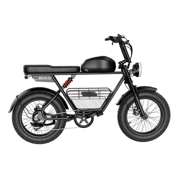 GUNAI T 20 Tums Fettdäck Dubbelmotor Elektrisk Mountainbike, 48V 21AH Batteri, 21 Hastigheter Bakhjulsdrift