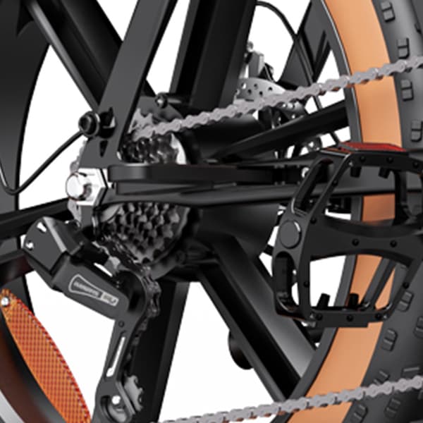 Ridstar CR20 Sähköpyörä Aikuisille 1000W Moottorilla, Sähköpyörä 48 V20 Ah Akku, Sähkömaastopyörä, 20 Tuuman Paksurenkainen Sähköpyörä