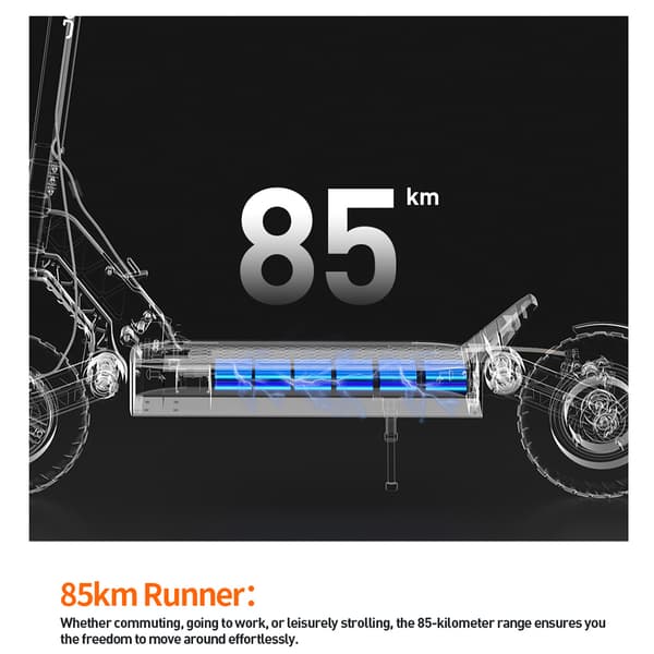 JOYOR S10-S-Z E-Mountain Sähköpotkulauta 1000W*2 Aikuisille, Sähköpotkulauta 60V18AH Akulla, Kokoontaitettava Sähköpotkulauta 10" Maastoilmarenkaalla