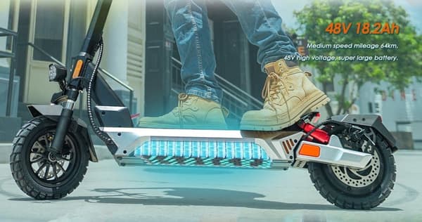 Kukirin M4 Max 800W motor 18.2AH elscooter, hastighet 45 km/h, räckvidd 64 km, 10-tums däck