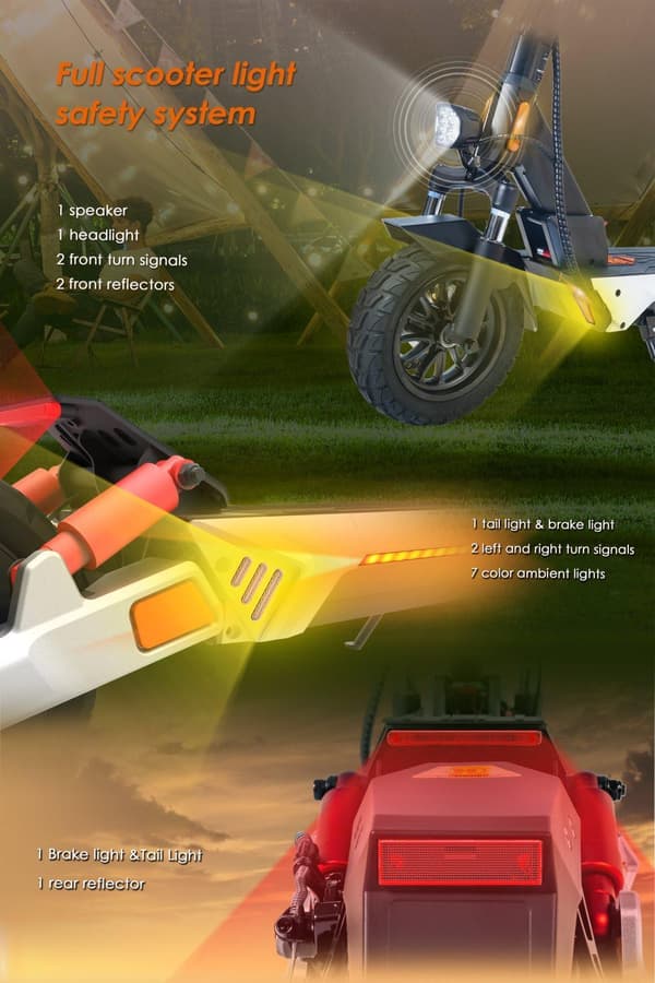Kukirin M4 Max 800W motor 18.2AH elscooter, hastighet 45 km/h, räckvidd 64 km, 10-tums däck