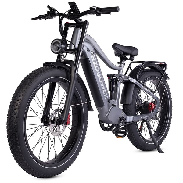 RZOGUWEX S7 Miesten Sähkömaastopyörä 1000 W Moottorilla, Aikuisille, Sähköpyörä 48 V, 25 H Akku, 20 Tuuman Paksurenkainen Sähköpyörä