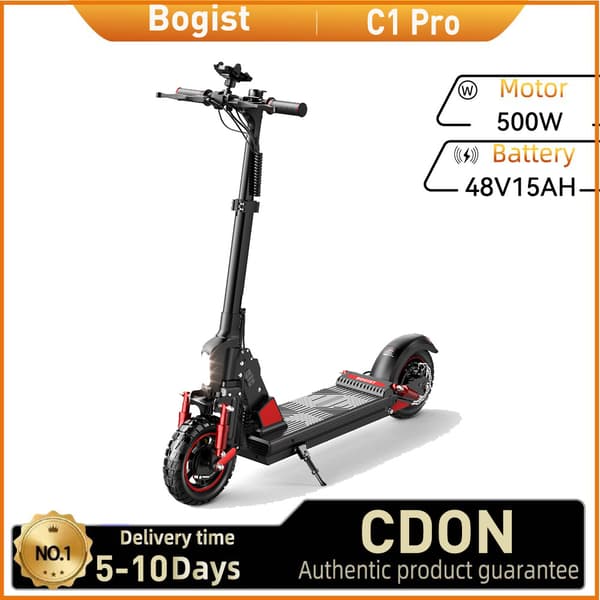 Bogist C1 Pro City Sähköpotkulauta 500W Taittuva Sähköpotkulauta 48 V15 Ah Akulla, Aikuisille Tarkoitettu Sähköpotkulauta 10 Tuuman Renkaalla