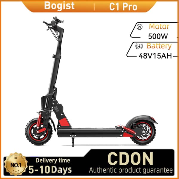 Bogist C1 Pro Sähköpotkulauta Aikuisille 48V15Ah Akku Kaupunki Potkulauta 500W Moottori 10 Tuuman Renkaat Kokoontaitettava Sähköpotkulauta