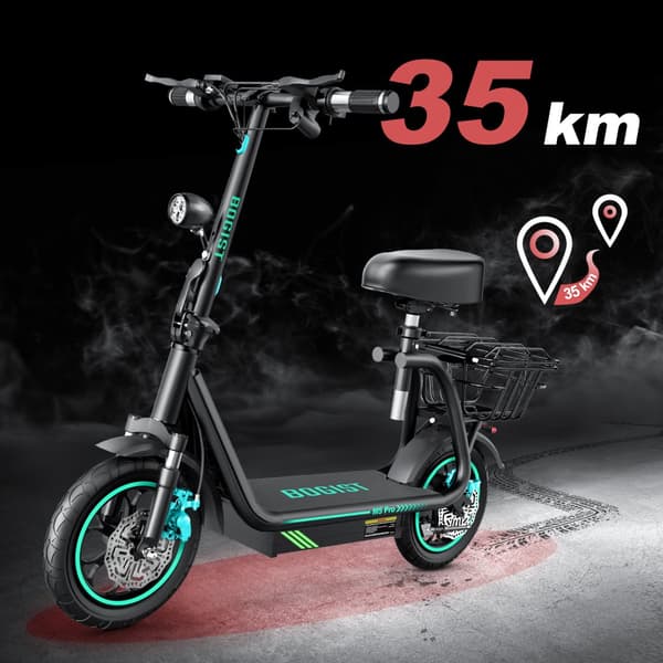 BOGIST M5Pro City Sähköpotkulauta 250W Aikuisille Tarkoitettu Sähköpotkulauta 36V 10,4 Ah Akulla, Taittuva Sähköpotkulauta 8,5 Tuuman Renkaalla