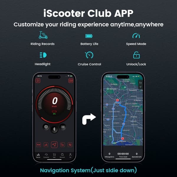 iScooter i10Pro Sähköpotkulauta Aikuisille 800W Moottori 48V15 Ah Akku Kaupunkiliikenteeseen Sähköpotkulauta 10 Tuuman Renkailla