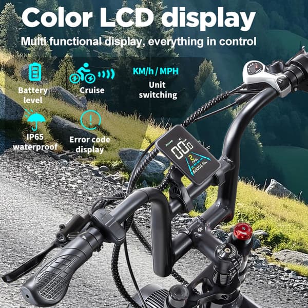 Randride YX20M-2 Aikuisten Vuoren Sähköpyörä 2 * 1000W Moottori Ebike 48V20Ah Akku Miesten Sähköpyörä 20 Tuuman Renkaat Kaikki Maasto Sähköpyörä