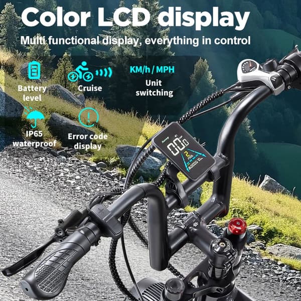Randride YX20M-2 Aikuisten Vuoren Sähköpyörä 2 * 1000W Moottori Ebike 48V20Ah Akku Miesten Sähköpyörä 20 Tuuman Renkaat Kaikki Maasto Sähköpyörä