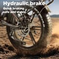 Pikkukuva 8 / 11: Randride YX20M-2 Aikuisten Vuoren Sähköpyörä 2 * 1000W Moottori Ebike 48V20Ah Akku Miesten Sähköpyörä 20 Tuuman Renkaat Kaikki Maasto Sähköpyörä