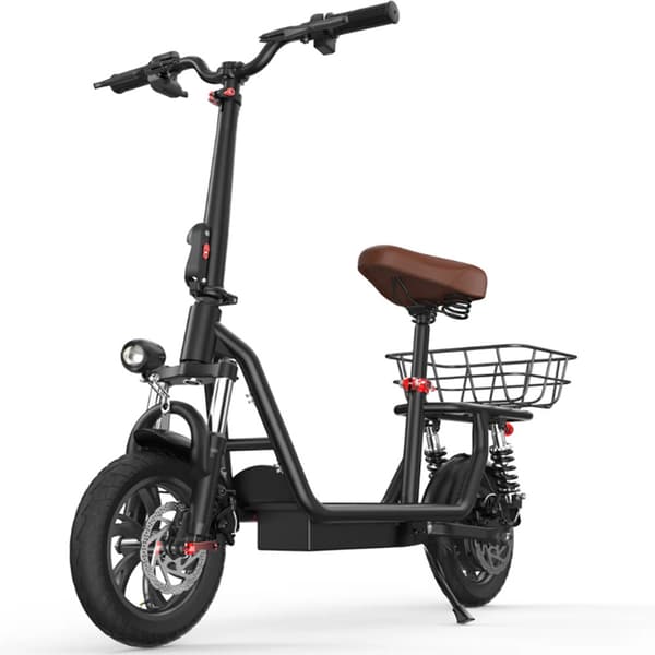 iScooter i12 City Commuter Elscooter 500W Motor 36V7.5Ah Batteri Med Sadel Elscooter 12-tums Däck Elscooter för Vuxen