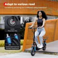 Miniatyrbild 5 av 11: iScooter i12 City Commuter Elscooter 500W Motor 36V7.5Ah Batteri Med Sadel Elscooter 12-tums Däck Elscooter för Vuxen