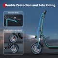Miniatyrbild 6 av 11: iScooter i12 City Commuter Elscooter 500W Motor 36V7.5Ah Batteri Med Sadel Elscooter 12-tums Däck Elscooter för Vuxen