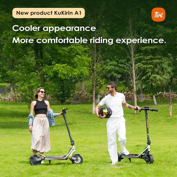 Kukirin A1 Elscooter För Vuxna 800W Motor 10-Tums Däck Terrängscooter 48V13AH Batteri Hopfällbar Elscooter