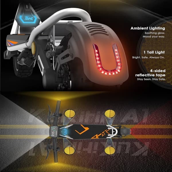 Kukirin A1 Elscooter för vuxna 800W motor 48V13AH batteri Terrängscooter Maxhastighet 45 km/h Hopfällbar elscoot