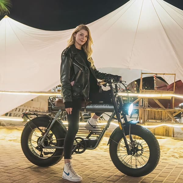 COSWHEEL CT20 Aikuisten sähköpyörä 1000W Moottori Ebike 48V25Ah Akku vuoristo E-polkupyörä 20 * 5,0 tuuman rasva rengas sähköpyörä