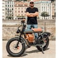 Pikkukuva 11 / 11: COSWHEEL CT20 Aikuisten sähköpyörä 1000W Moottori Ebike 48V25Ah Akku vuoristo E-polkupyörä 20 * 5,0 tuuman rasva rengas sähköpyörä