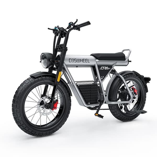 COSWHEEL CT20S aikuisten sähköpyörä 1500W moottori Ebike 60V27.5Ah Akku vuoristo E-polkupyörä 20 * 5.0 tuuman rasva renkaat sähköpyörä