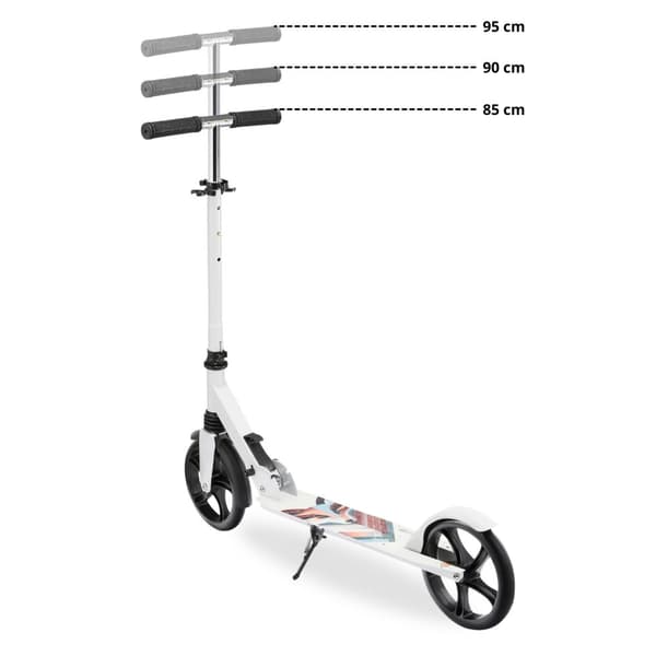 HyperMotion CITY SWIFT skootteri lapsille ja nuorille – isot isot pyörät, jopa 100 kg