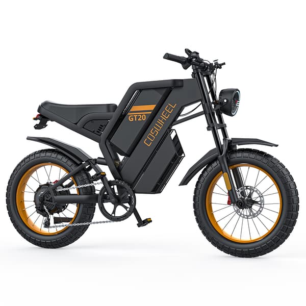 COSWHEEL GT20 Aikuisten Aähköpyörä 1000W Moottori Ebike 48V25Ah Akku Vuoristo E-polkupyörä 20 * 4,0 Tuuman Rasva Rengas Sähköpyörä