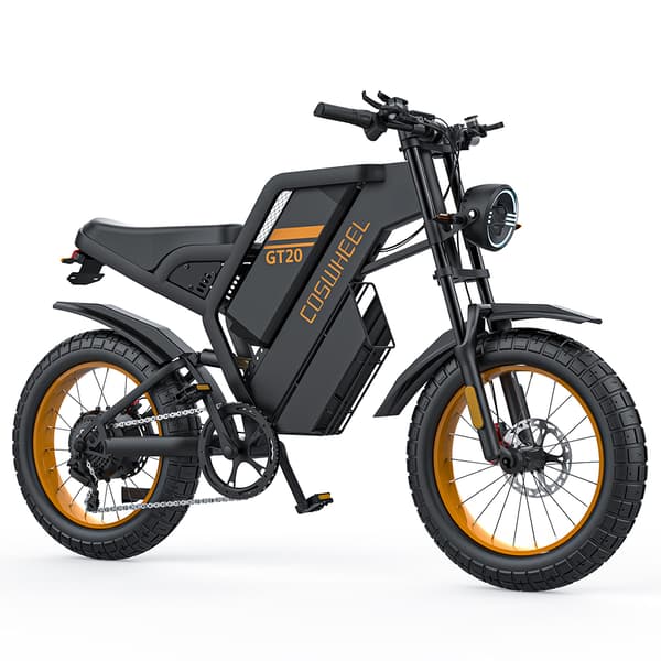 COSWHEEL GT20 Aikuisten Aähköpyörä 1000W Moottori Ebike 48V25Ah Akku Vuoristo E-polkupyörä 20 * 4,0 Tuuman Rasva Rengas Sähköpyörä