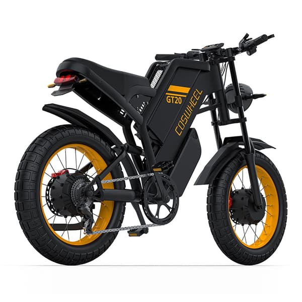 COSWHEEL GT20MAX Aikuisten Sähköpyörä 1500W Moottori Ebike 60V40Ah Akku Vuoristo E-polkupyörä 20 * 4,0 TuumanRasva Rengas Sähköpyörä