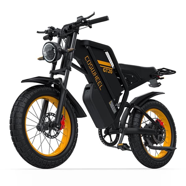 COSWHEEL GT20MAX MOUNTAIN Aikuisten Sähköpyörä 60V40Ah,1500W Moottori Ebike,Miesten Sähköpyörä 20 Tuuman Renkaat Kaikki Maasto Sähköpyörä