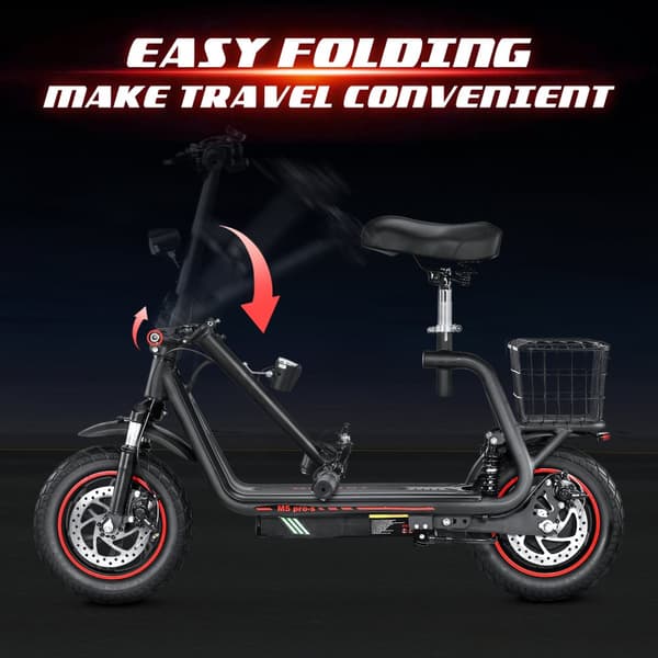 HONEYWHALE M5pro-s Elcykel För Vuxna 500W Motor Stadspendlare Elcykel 48V13Ah Batteri Elcykel 12-Tums Däck Elcykel