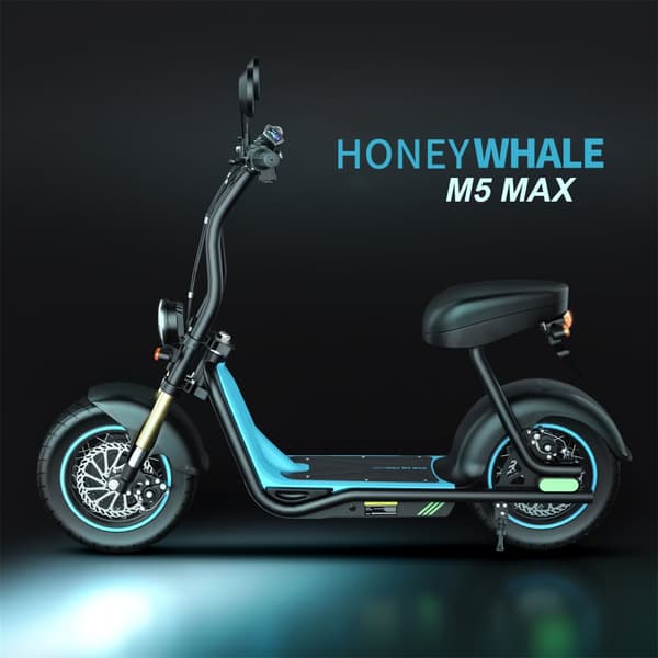HONEYWHALE M5 MAX(EEC) Sähköpyörä Kaupunkiin, 1000W Moottori, Aikuisille, Sähköpyörä 54,6 V13 Ah Akku, 14 Tuuman Rengas, Sähköpyörä