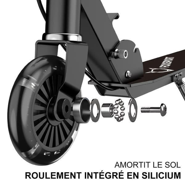 FOXSPORT Barnsparkcykel - Fällbar - Pedalbroms - Maximal belastning 100 kg - Svart