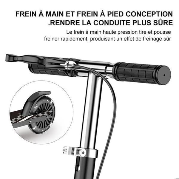 FOXSPORT Barnsparkcykel - Fällbar - Pedalbroms - Maximal belastning 100 kg - Svart