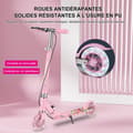Miniatyrbild 4 av 6: FOXSPORT Scooter-Barn-Fällbar och Höjdjusterbar-Pedalbroms-Maximal belastning 100 kg-Rosa