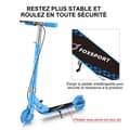 Miniatyrbild 3 av 6: FOXSPORT Sparkcykel-Barn-Fällbar och Höjdjusterbar-Pedalbroms-Maximal belastning 100 kg-Blå