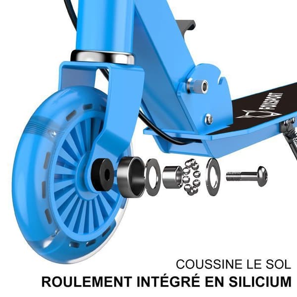 FOXSPORT Sparkcykel-Barn-Fällbar och Höjdjusterbar-Pedalbroms-Maximal belastning 100 kg-Blå